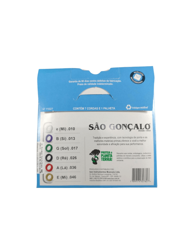 081 - Encordoamento Cordas Guitarra 0.10 São Gonçalo 