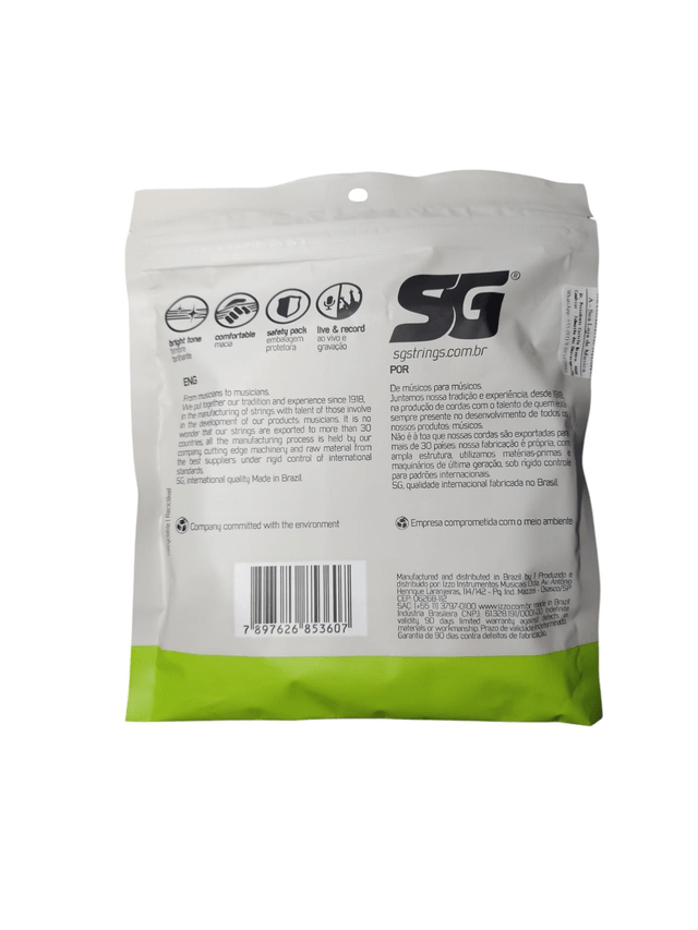 053 - Encordoamento Cordas Baixo 6C 0.32 SG Strings