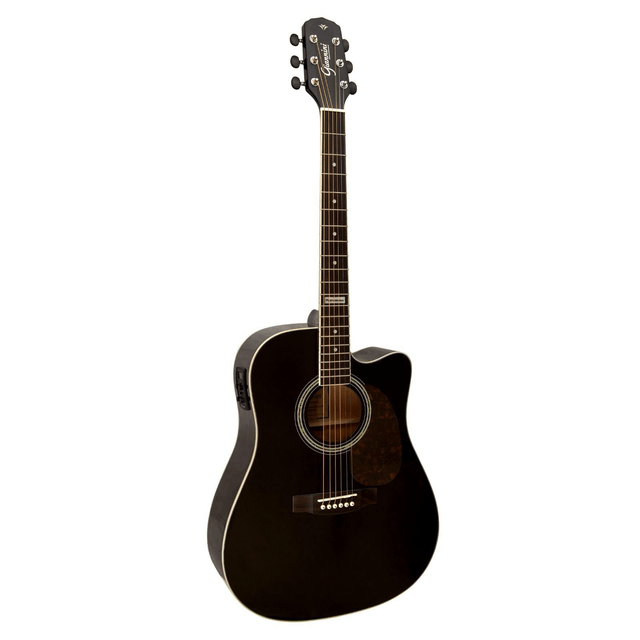 Violão Violão Folk Cutway Eletroacústico GF1D CEQ BK Giannini Cód 836