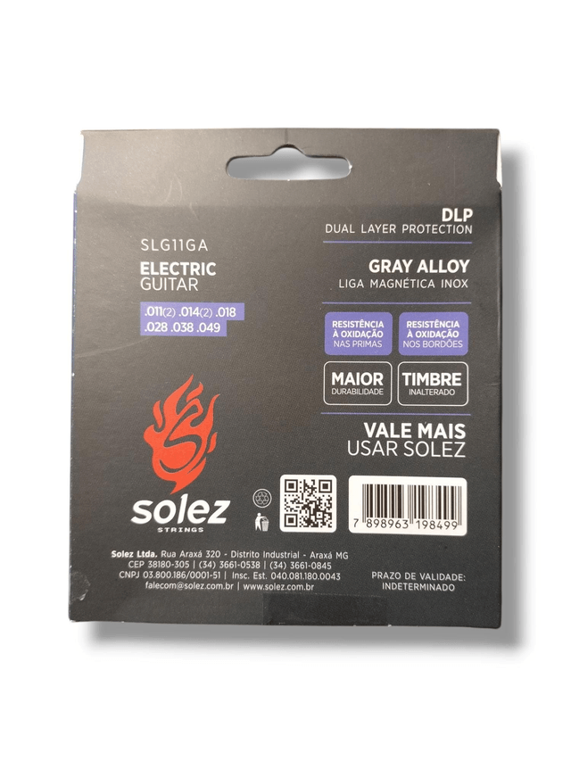 881 - Encordoamento Guitarra 011 Solez Strings 