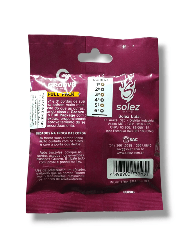 085 - Encordoamento Guitarra 0.11 Groove GFP2X