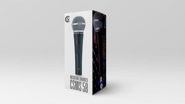 Microfone Dinâmico CSMS 58 Custom Sound