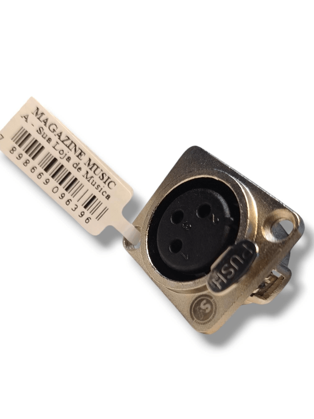 1062 - Conector XLR Fêmea 3 Polos XP03-FM Soundvoice 
