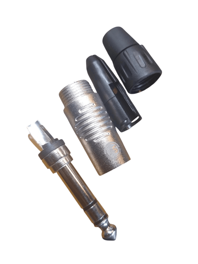 1069 - Plug 6.3mm TRS linha metálica P10-ST Soudvoice