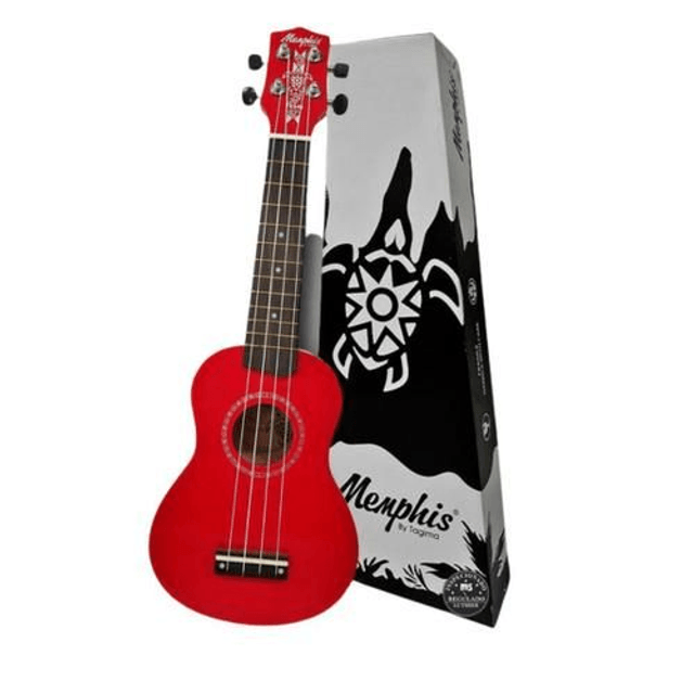 Ukulele Honu Memphis Vermelho Cód 272