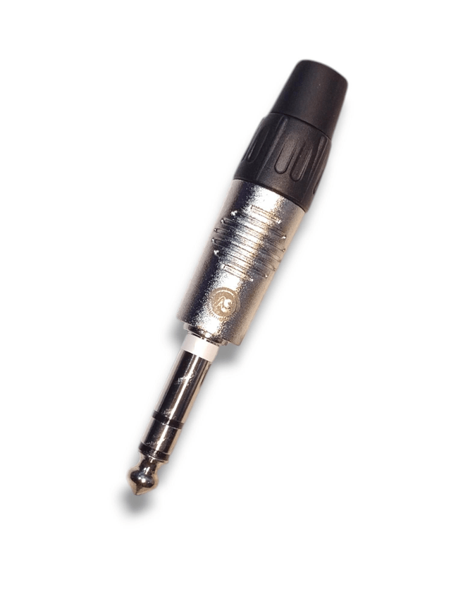 1069 - Plug 6.3mm TRS linha metálica P10-ST Soudvoice