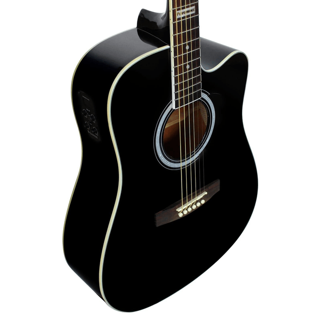 Violão Violão Folk Cutway Eletroacústico GF1D CEQ BK Giannini Cód 836