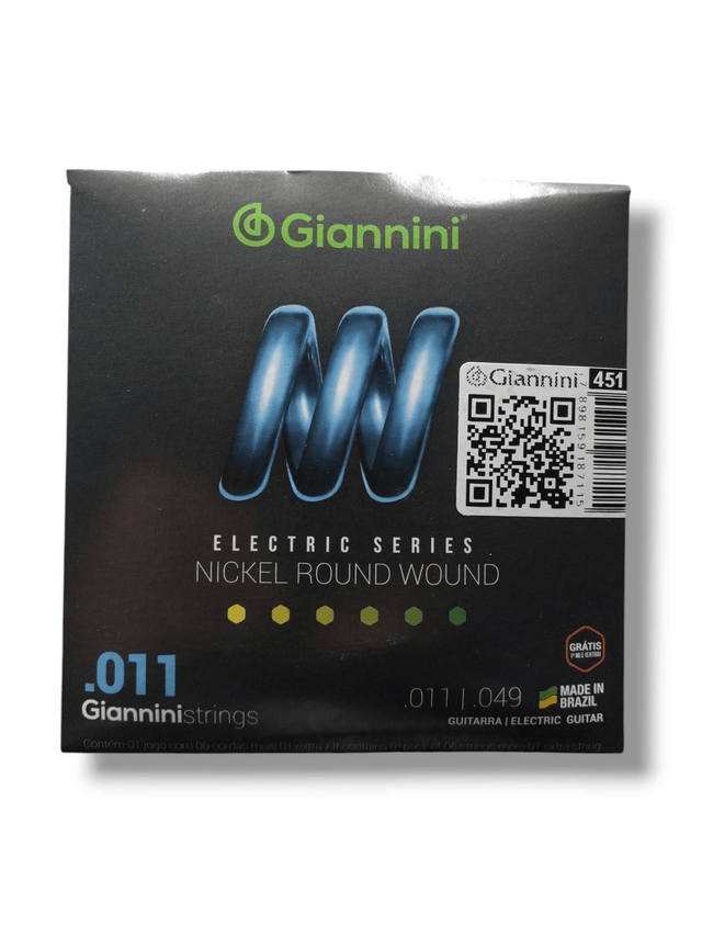 451 - Encordoamento Cordas Guitarra 0.11 GEEGST11 Giannini 