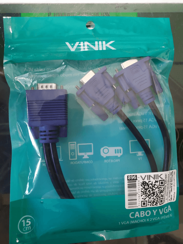 Cabo VGA Y Macho X 2 VGA fêmea AVY-1M/2F Vinik cód. 896