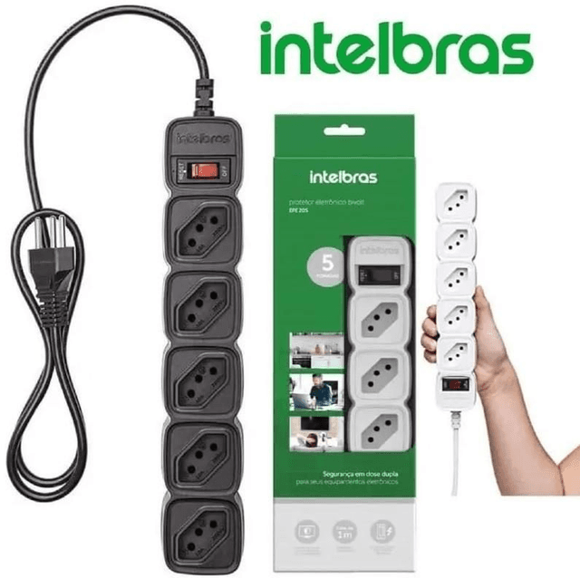 Protetor Eletrônico C/5 Tomadas Intelbras