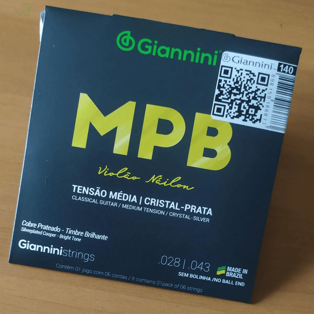 Encordoamento Violão Nylon Giannini MPB
