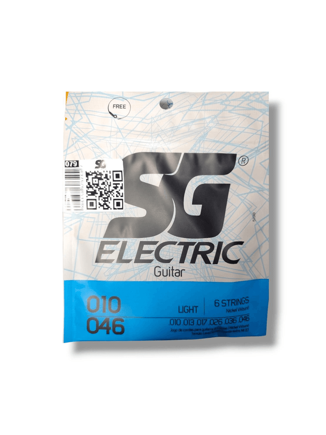 079 - Encordoamento Cordas Guitarra 0.10 SG Strings 