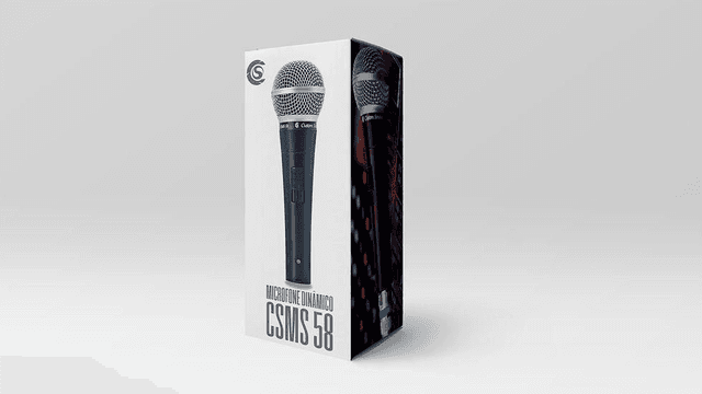 Microfone Dinâmico CSMS 58 Custom Sound