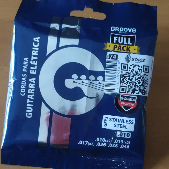 Encordoamento Guitarra 010 Groove Full Pack 
