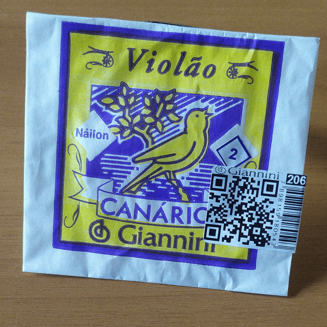 Corda 2ª SI Avulsa Violão Nylon Canário Cód,206