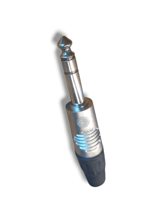 1069 - Plug 6.3mm TRS linha metálica P10-ST Soudvoice