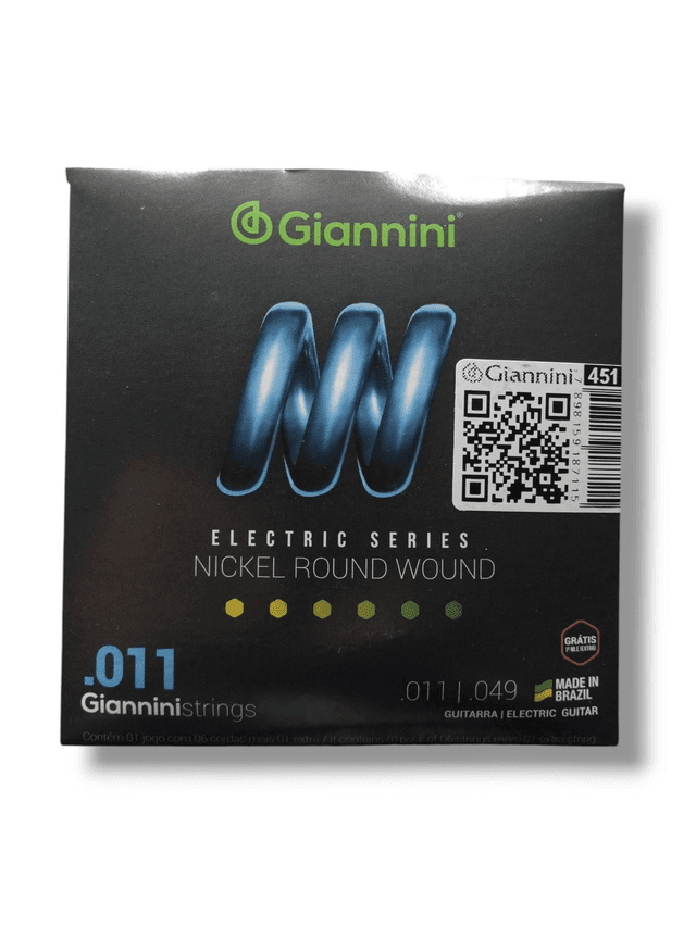 451 - Encordoamento Cordas Guitarra 0.11 GEEGST11 Giannini 